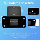 Minneer 6x6 post base black square brackets 4pcs internal size 5.5&#034; x 5.5&#034; inch