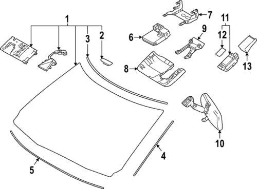 Genuine toyota side molding 56118-0c010