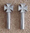 Chrome malteese cross door lock knobs for any hot rat or street rod