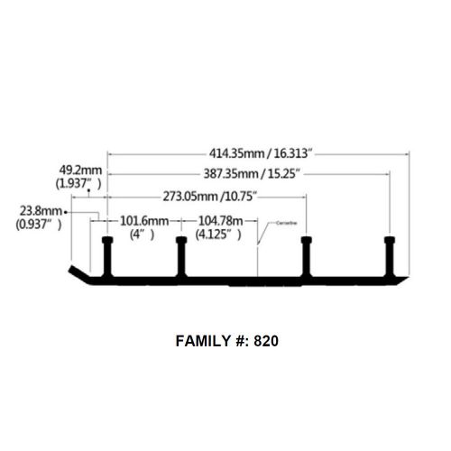 Bottom line 4&#034; carbides runners for slydog skis hell hound, attack, powder hound