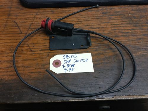 3-85 omc johnson evinrude cut off kill switch stop button 585133-