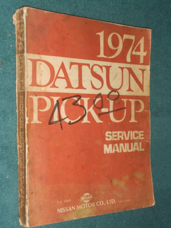 1974 datsun pickup shop manual original service book! 