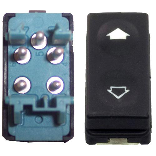 Power window and sunroof switch - bmw e36 rear - blue back - 5 pin - new