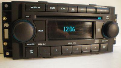 07+commander/compass/patriot 6 disc cd/mp3 player/changer radio stereo*oem jeep