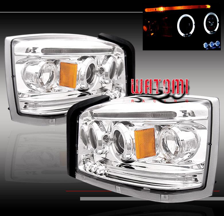 05-08 dodge dakota halo led projector headlights 06 07