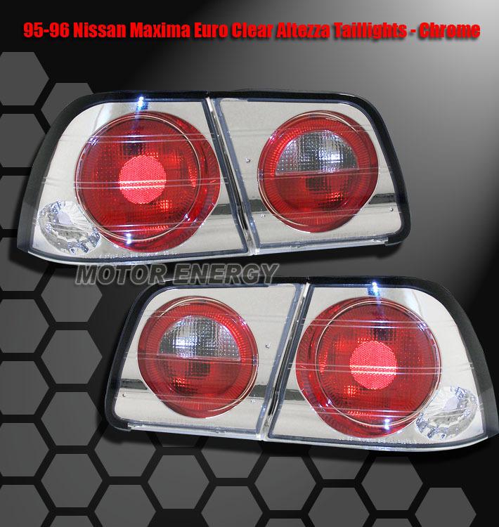 1995-1996 nissan maxima jdm altezza brake tail lights lamp chrome gle gxe se 4dr