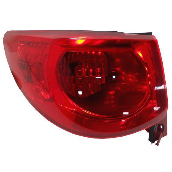 09-10 traverse tail light brake lamp assembly rear driver side left lh