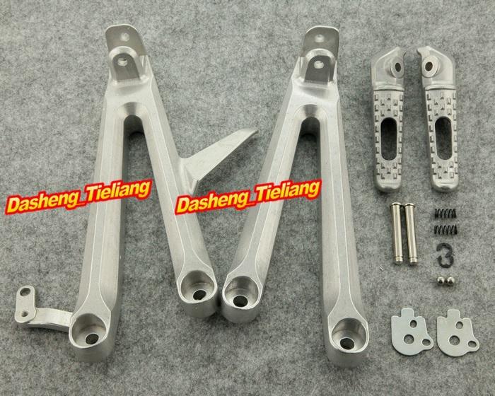 New passenger foot pegs footrest&brackets rear for honda 04 05 06 07 cbr 1000 rr