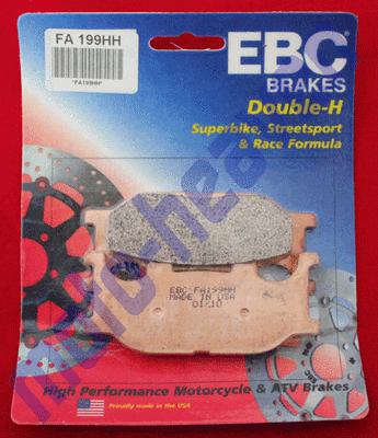 Yamaha ebc fa199hh front brake pads xvs 1100 1300 xvs1100 xvs1300 v star tourer 