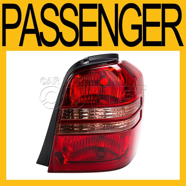 01 02 03 toyota highlander tail light passenger side brake lamp lens housing rh