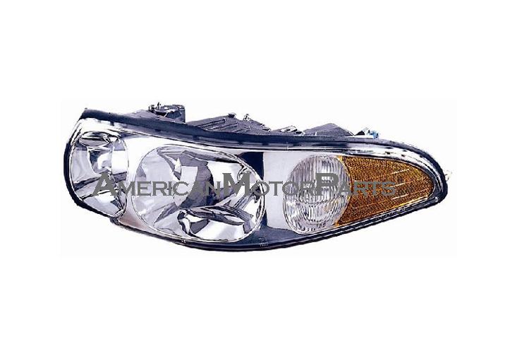 Left driver side replacement headlight w/o corner lamp 00-0 buick lesabre