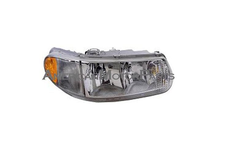 Passenger side replacement headlight w/o corner lamp 97-05 buick century regal