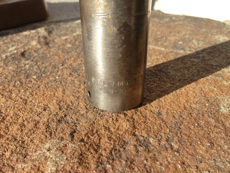 Vintage plomb 1" deep well socket 1/2" drive