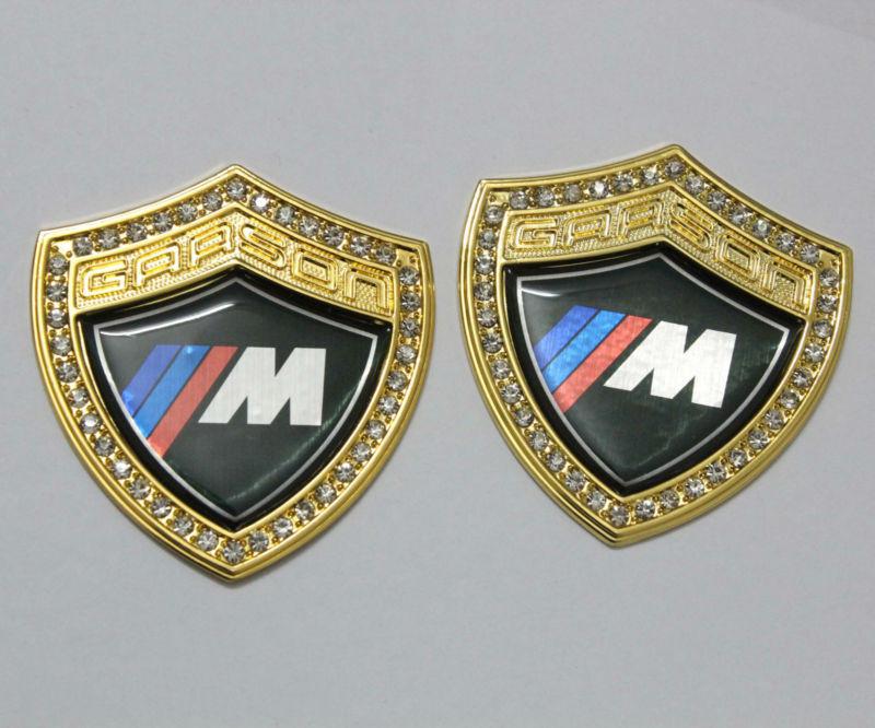 Car bmw m m3 m5 x5 metal emblem metal decal sticker badge racing decal adhesive