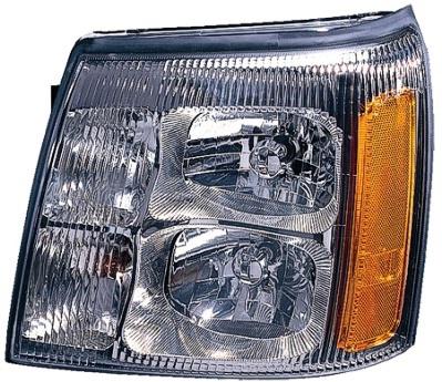 02 cadillac escalade halogen headlamp assembly - 1221-0109l