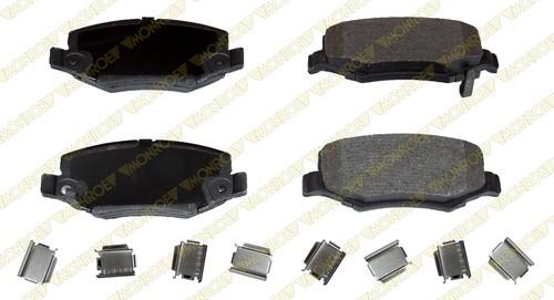 Monroe fx1274 brake pad or shoe, rear-monroe prosolution semi-metallic brake pad