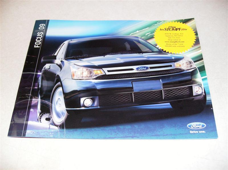 2009 ford focus original sales brochure