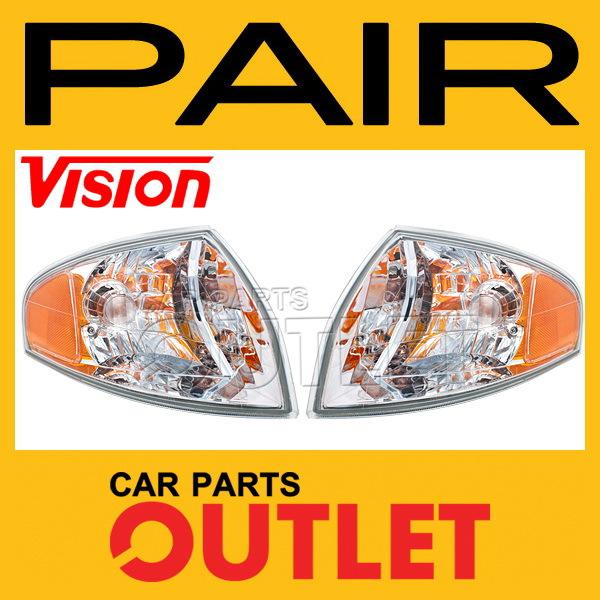 00-02 mazda 626 corner signal light lamp assembly left+right pair new parts l+r