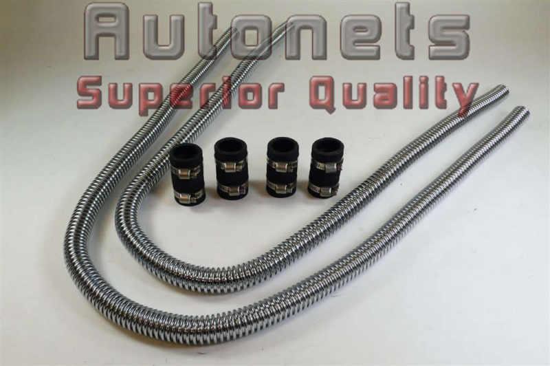 44" stainless steel heater hose universal fit street hot rat rod