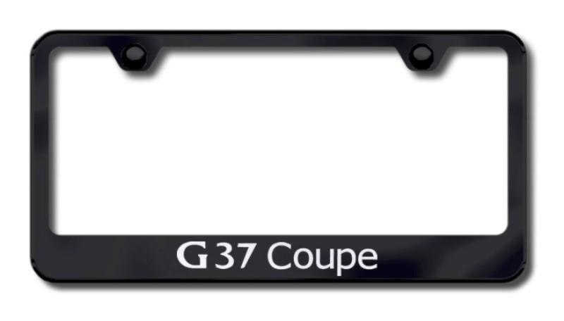 Infiniti g37 coup laser etched license plate frame-black made in usa genuine