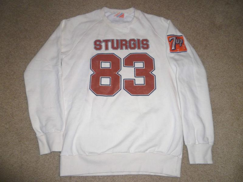 Vintage sturgis trucks football jersey sweatshirt 7up harley davidson motorcycle