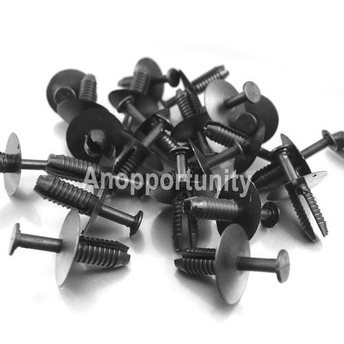 40x bmw oem nylon rivet fastener bumper mud guard flap push plastic pin clips