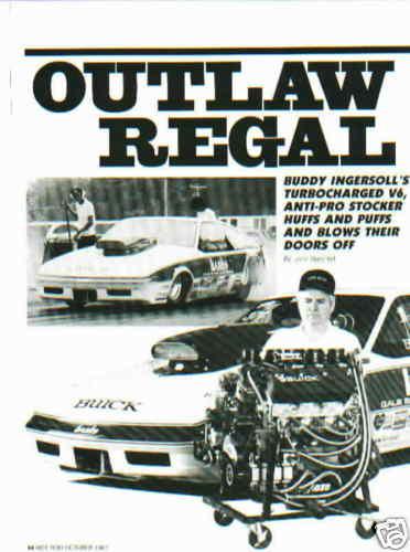 1987 buddy ingersoll buick --outlaw regal v6 