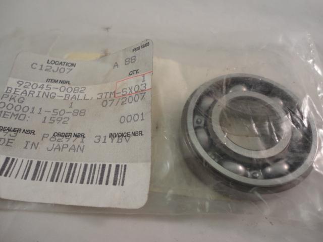 Nos kawasaki  bearing  ball 3tm sx03 - crankcase  ksf450 2008 - 12    92045-0082