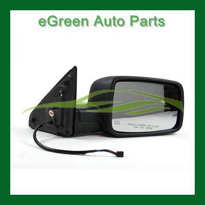 09-10 ram 1500 door side mirror right passenger power heated black