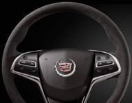 13-14 cadillac ats steering wheel black suede microfiber gm brand new 23184766