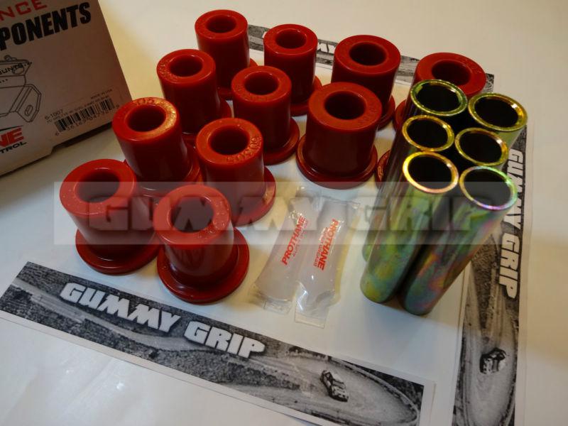 Prothane spring eye & shackle bushing kit rear ford bronco 80-96 6-1007 * 