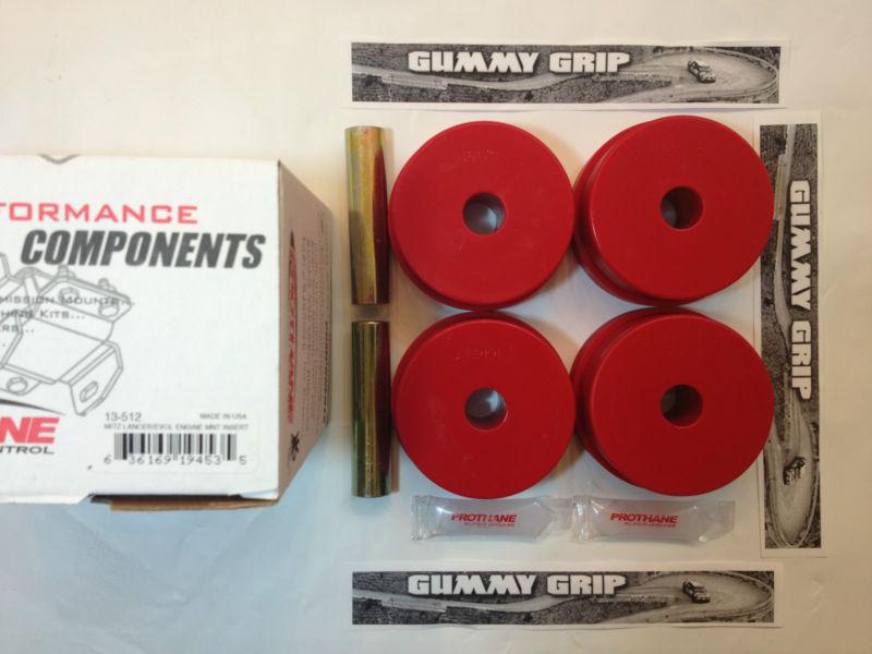 Prothane urethane pass & driverside motor mount inserts 08-12 evolution 13-512 *