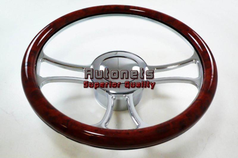 Wood veneer trinity chevy gm buick pontiac aluminum steering wheel horn adapter