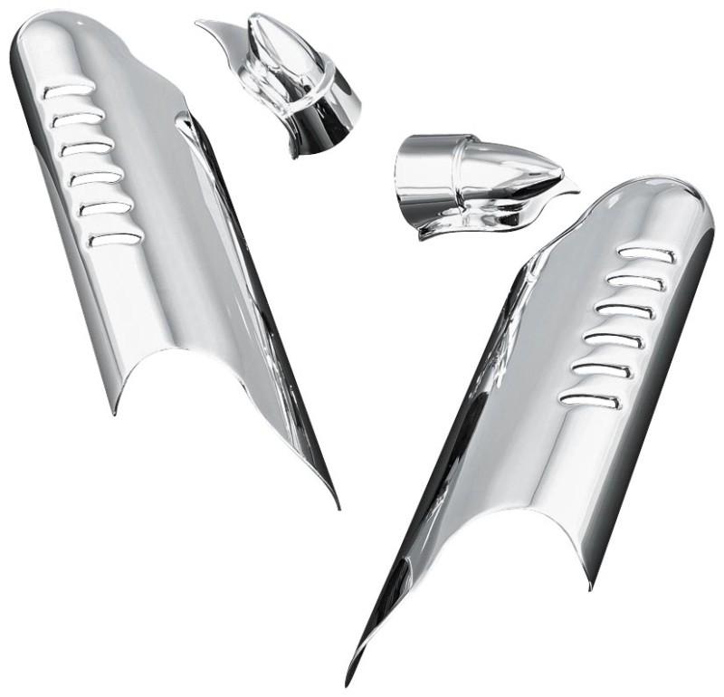 Kuryakyn lower leg deflector shields - chrome  7213