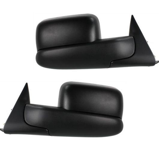 Dodge ram pickup truck power heated towing side door mirrors left/right pair set