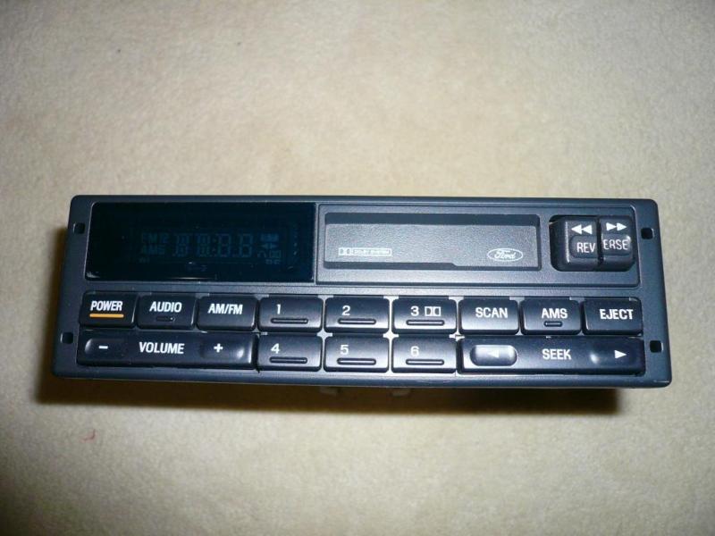 Purchase FORD FACTORY OEM AM FM RADIO CASSETTE PLAYER - STOCK EARLY 90 ...