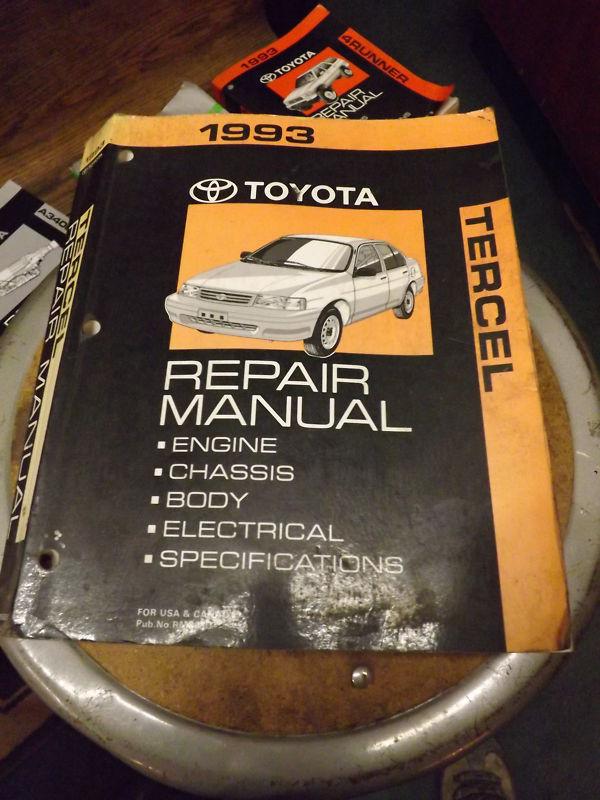 1993 toyota tercel repair manual oem shop manual 