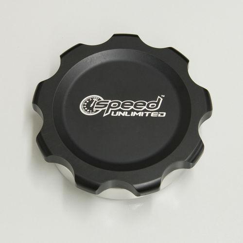 Speed 7608a billet aluminum fuel cell cap assembly weld on aluminum black