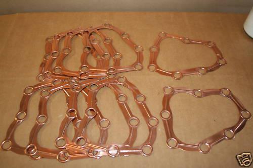 Harley 45 flathead wl g 10 copper head gaskets new (32)