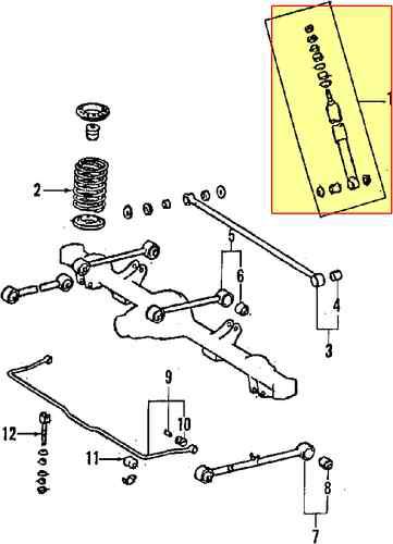 Toyota 4853080089 genuine oem factory original shock absorber