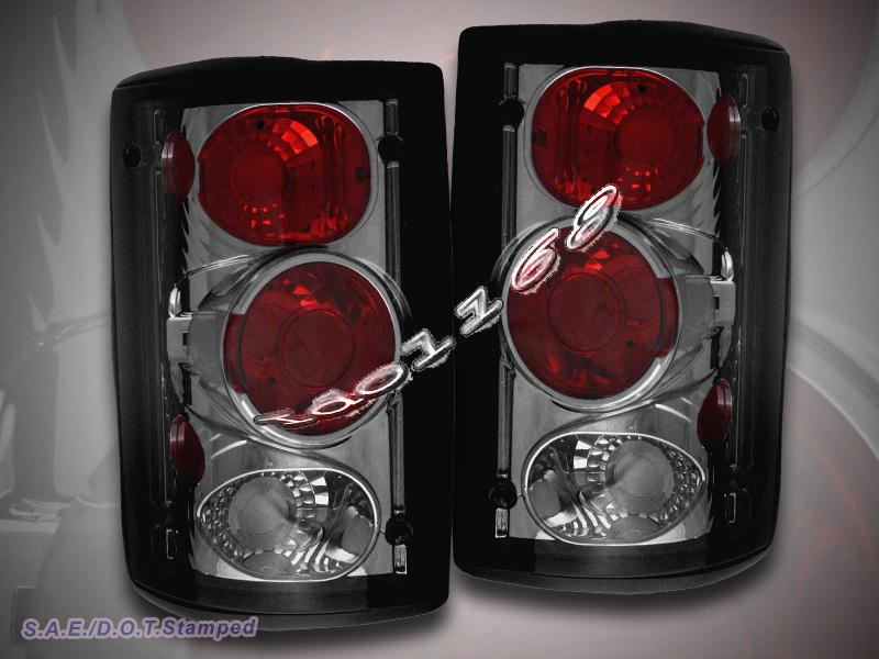 00-06 ford excursion 95-06 ford e series econoline smoke tail lights brand new