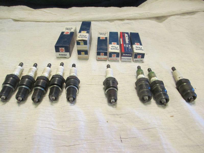 Nos lot of 17 assorted acdelco spark plugs 