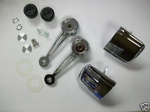 1971 1972 mustang interior door & window handle kit dlx