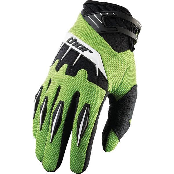 Green xs thor spectrum youth gloves