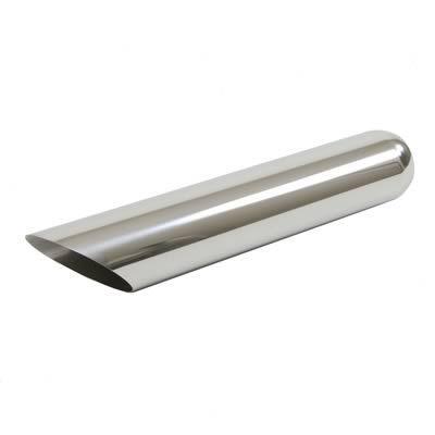 Jones exhaust chrome plated exhaust tip 2 1/2" weld-on 2 3/4" out jac212