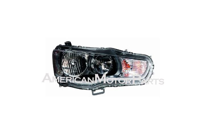 Right passenger side replacement headlight head lamp w/o hid mitsubishi lancer