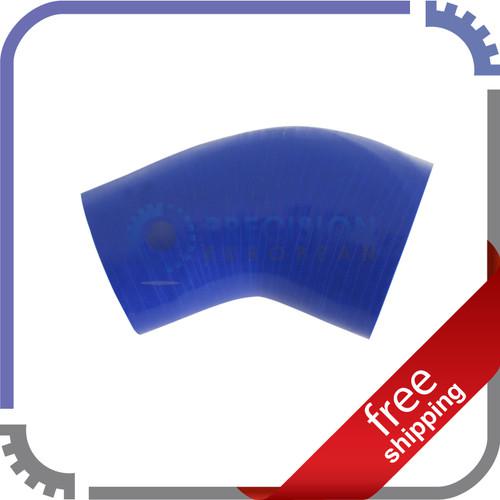 Silicone hose | 2.5 to 3 inch | 63mm - 76mm | 45° coupler elbow | blue