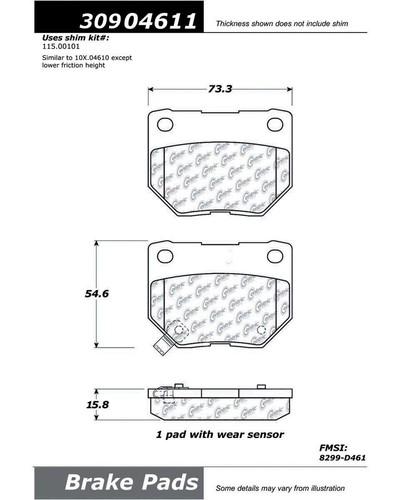 Centric-power slot 309.04611 street performance 06-07 impreza