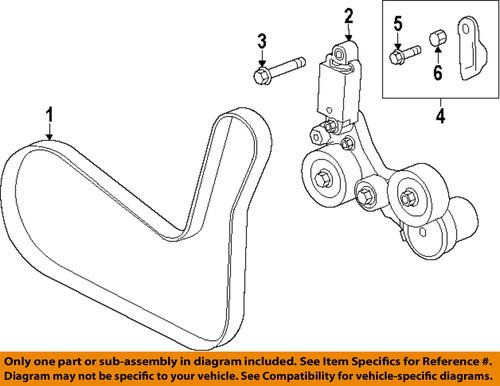 Gm oem 12653389 serpentine belt/fan belt