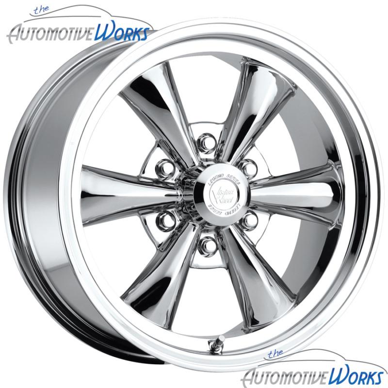 1 - 17x8 vision legend 6 6x135 +19mm chrome wheel rim inch 17"